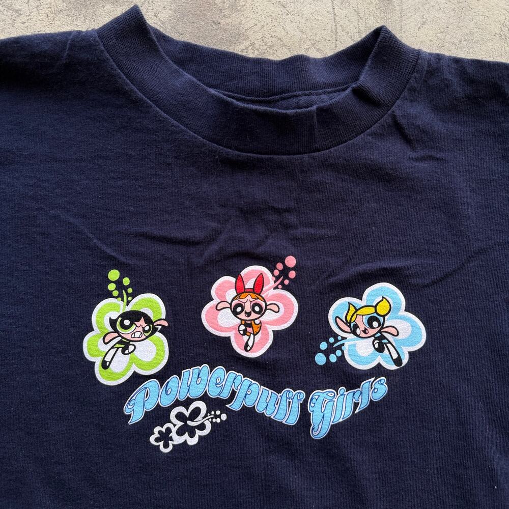 RARE Vintage y2k 2000s Cartoon Network The Powerpuff Girls Floral T-Shirt